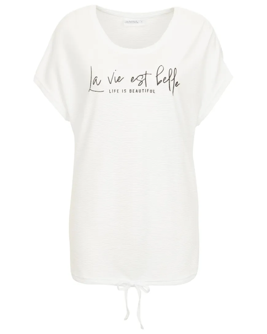es T-Shirt Janina, Tunnelzug am Saum-KiK Onlineshop Outlet