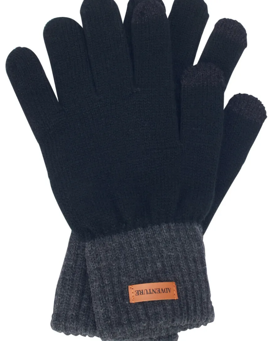 Zweifarbige Strickhandschuhe X-Mail, mit Patch-KiK Onlineshop Discount